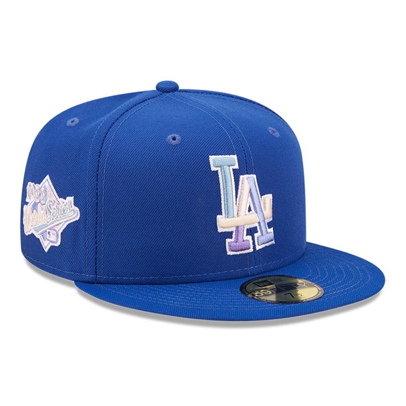 Blue New Era La Dodgers MLB Nightbreak Team Fitted Cap 59fifty | UXFZ68947