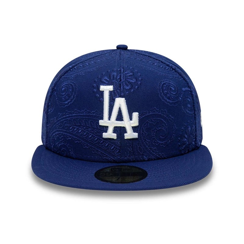 Blue New Era La Dodgers MLB Swirl Fitted Cap 59fifty | YLFT24605