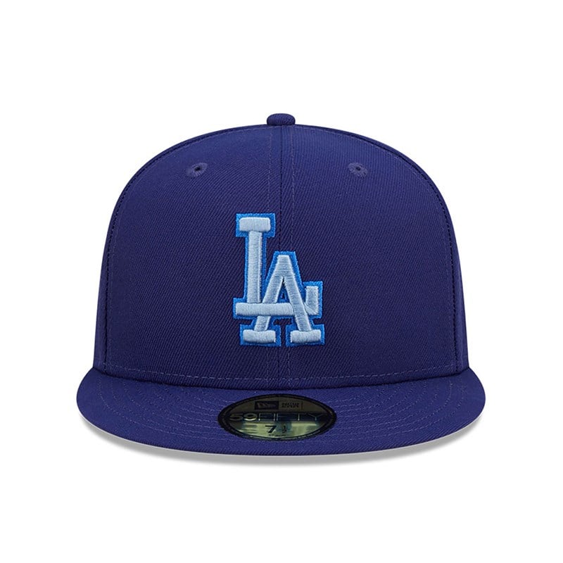 Blue New Era La Dodgers Monocamo Fitted Cap 59fifty | TIPR74203