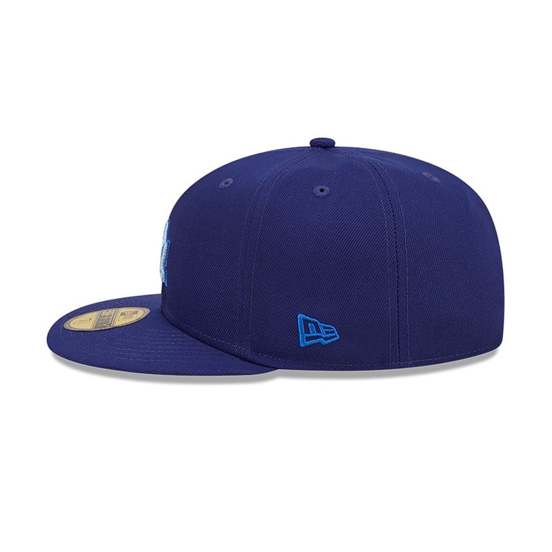 Blue New Era La Dodgers Monocamo Fitted Cap 59fifty | TIPR74203