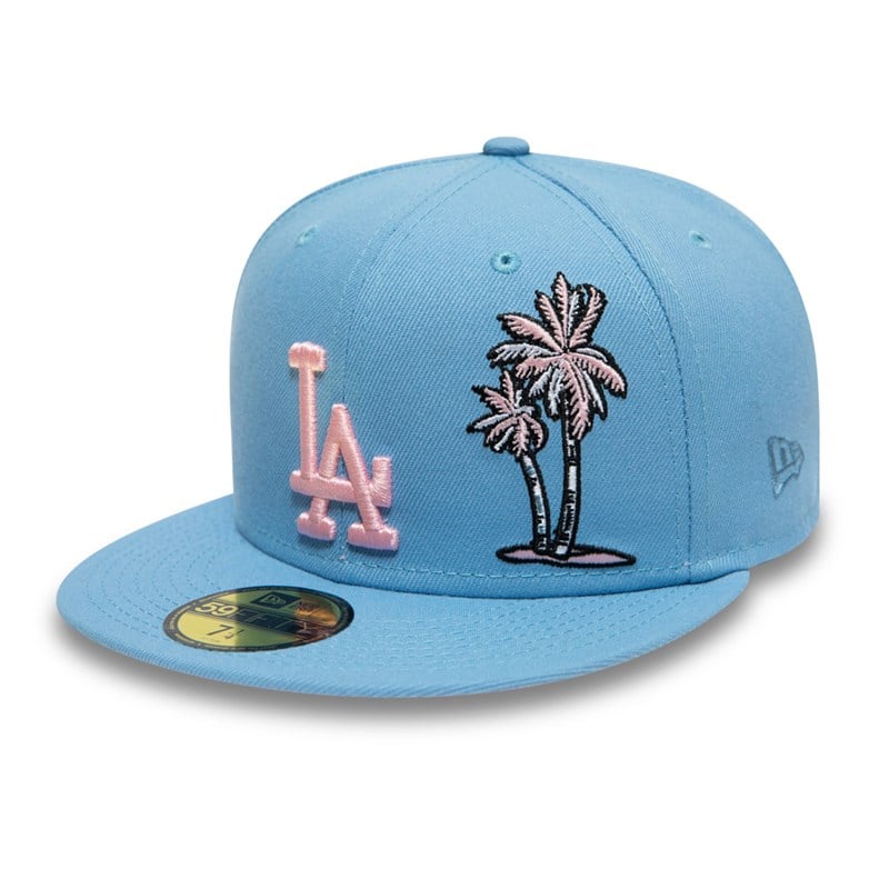 Blue New Era La Dodgers Palm Taco Cap 59fifty | VBRC79582