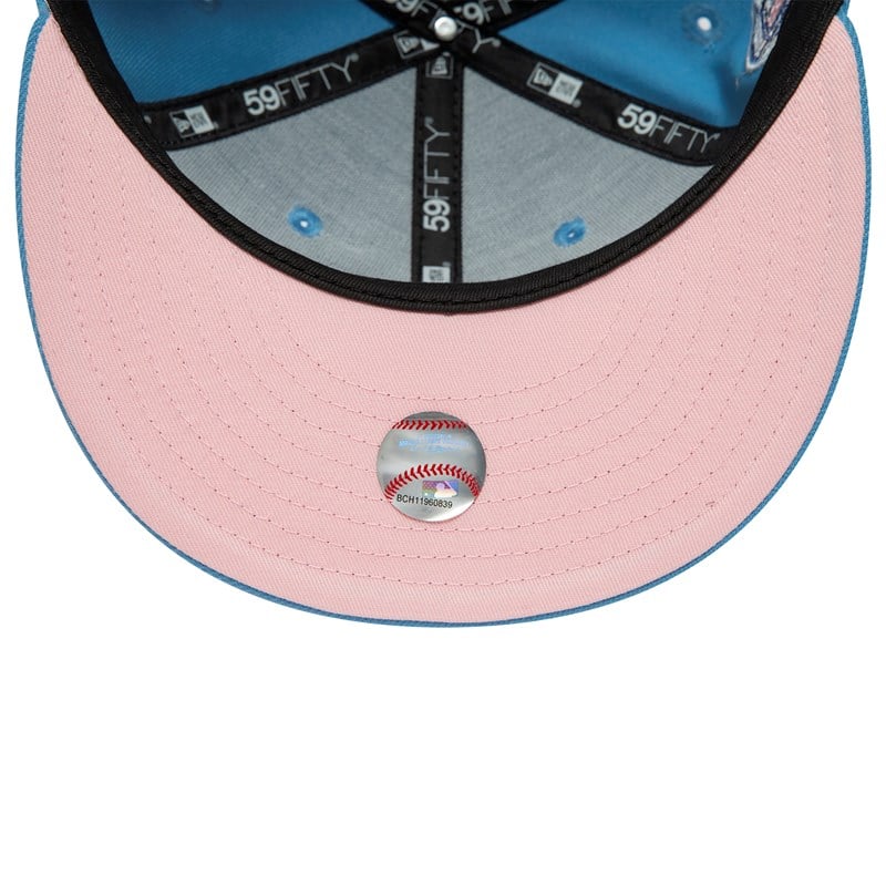 Blue New Era La Dodgers Pastel Fitted Cap 59fifty | IEFN98053