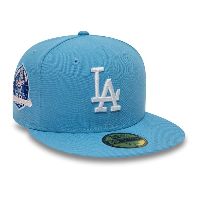 Blue New Era La Dodgers Pastel Fitted Cap 59fifty | IEFN98053