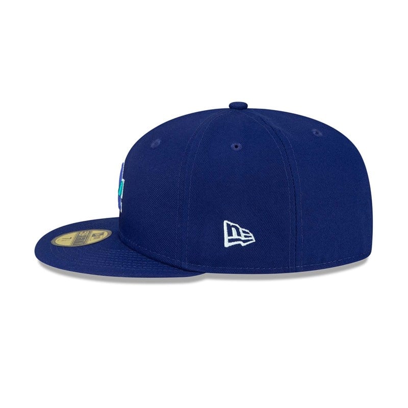 Blue New Era La Dodgers Polarlights Fitted Cap 59fifty | YAOF17832