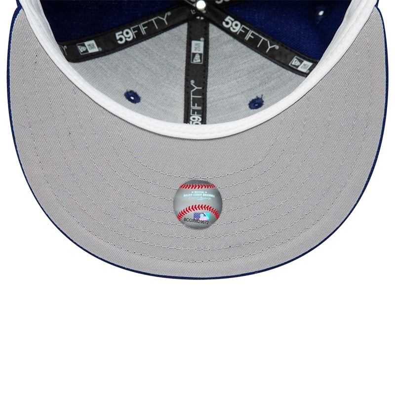 Blue New Era La Dodgers Premium Authentic On Field Game Wool Fitted Cap 59fifty | SIMR21386