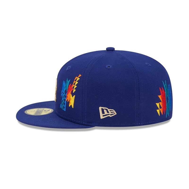 Blue New Era La Dodgers Southwestern Fitted Cap 59fifty | ROWI38054