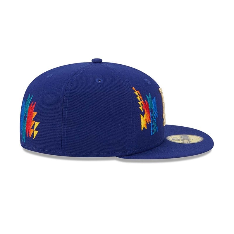 Blue New Era La Dodgers Southwestern Fitted Cap 59fifty | ROWI38054