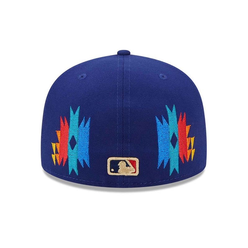 Blue New Era La Dodgers Southwestern Fitted Cap 59fifty | ROWI38054