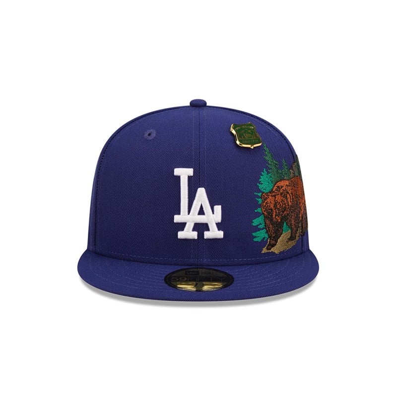 Blue New Era La Dodgers State Park Fitted Cap 59fifty | HRUS83759