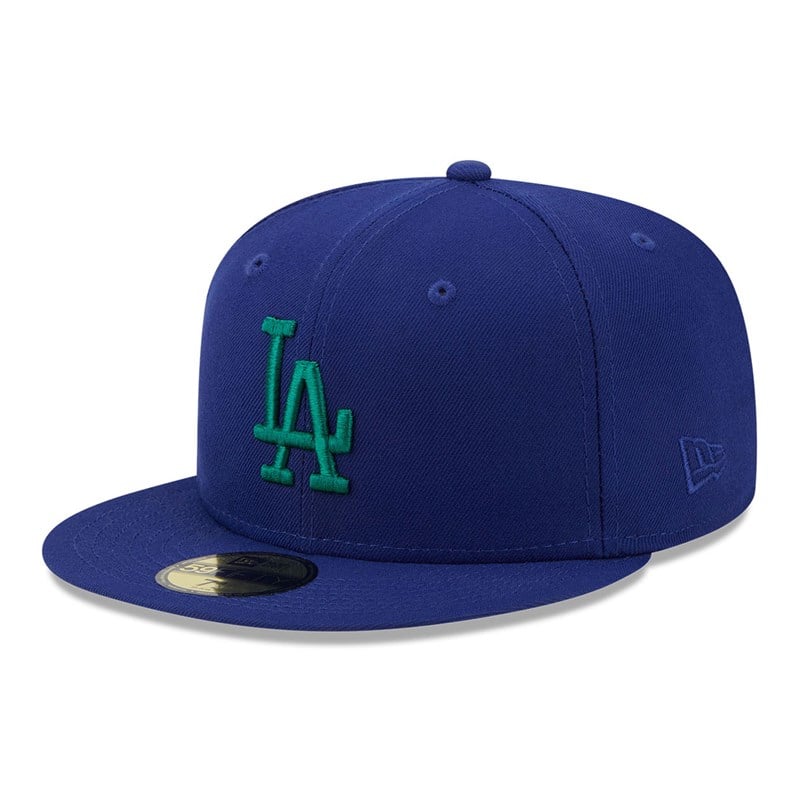 Blue New Era La Dodgers State Tartan Fitted Cap 59fifty | JESP31850