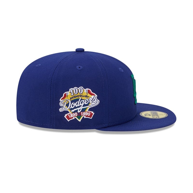 Blue New Era La Dodgers State Tartan Fitted Cap 59fifty | JESP31850