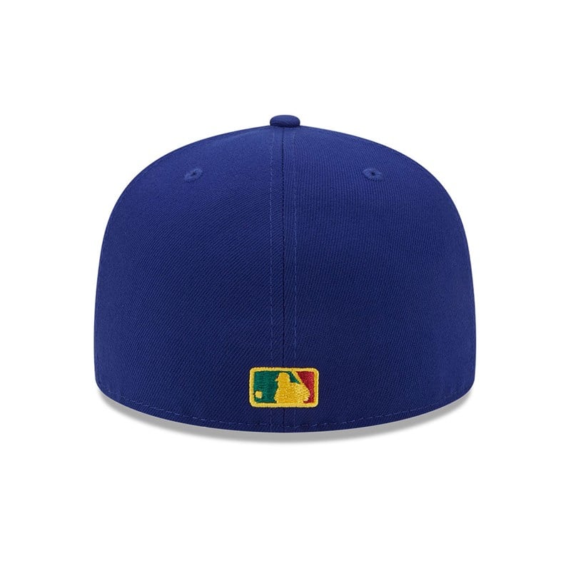 Blue New Era La Dodgers State Tartan Fitted Cap 59fifty | JESP31850