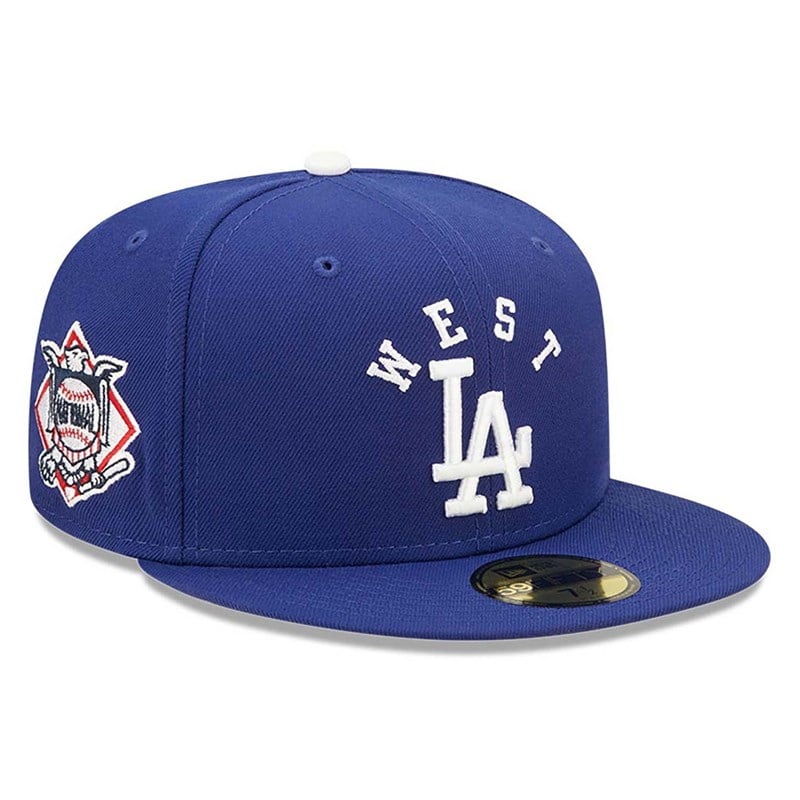 Blue New Era La Dodgers Team League Fitted Cap 59fifty | TGZU10938