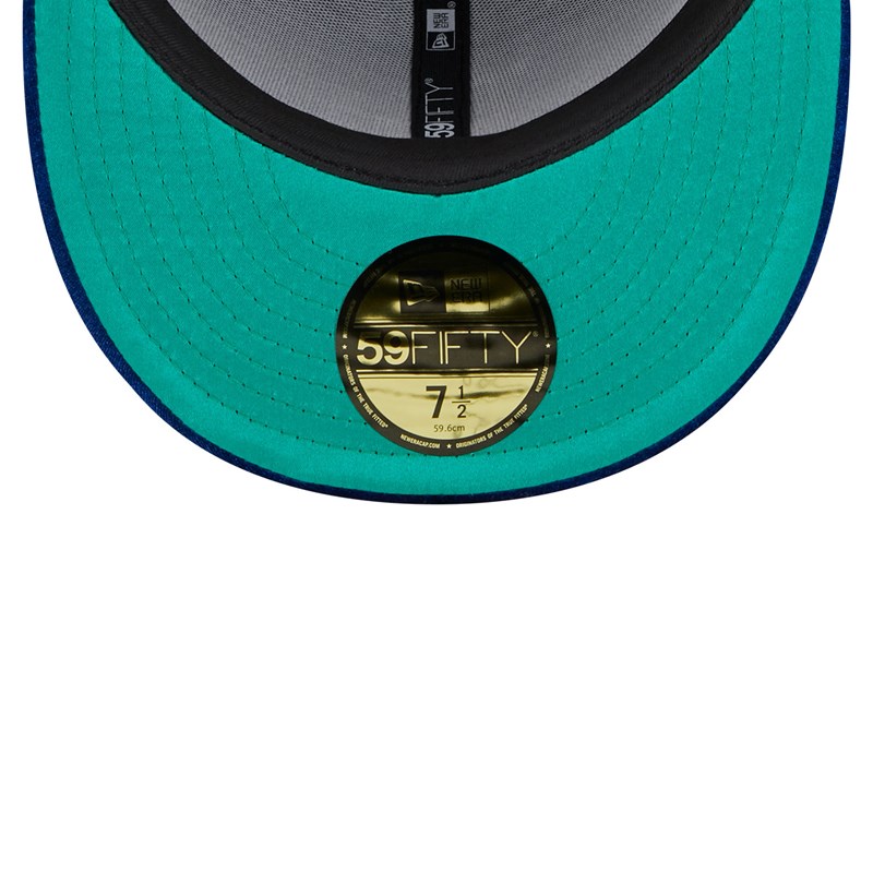 Blue New Era La Dodgers Velvet Fitted Cap 59fifty | LWEF29185