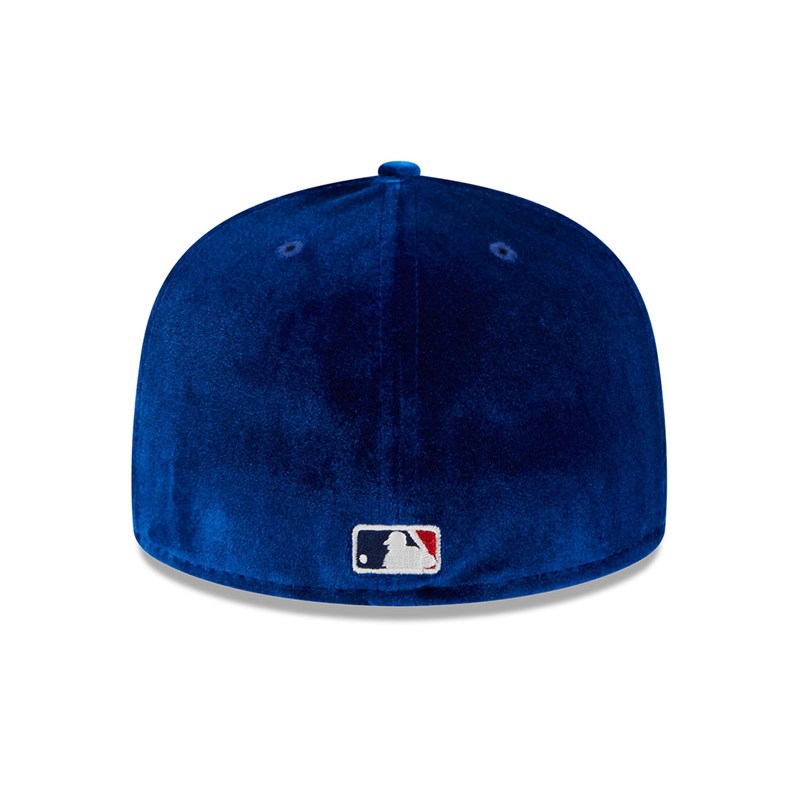 Blue New Era La Dodgers Velvet Fitted Cap 59fifty | LWEF29185