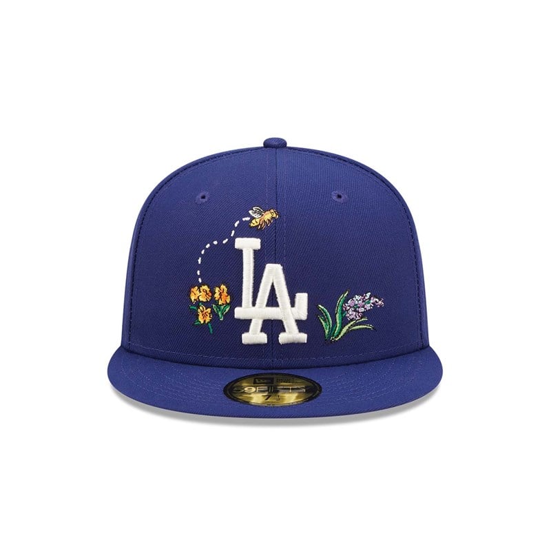 Blue New Era La Dodgers Watercolour Floral Cap 59fifty | COZJ07145