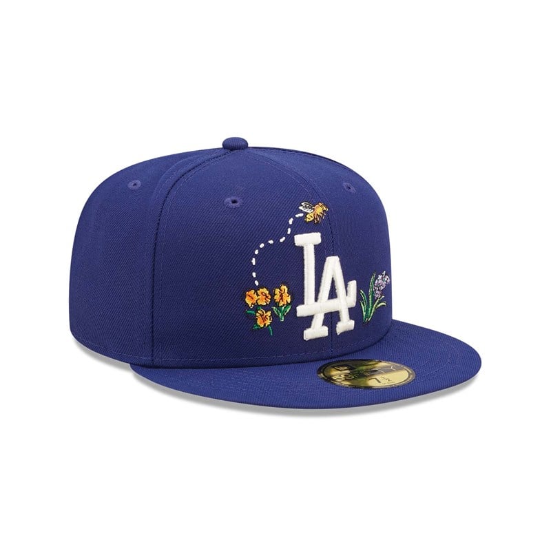 Blue New Era La Dodgers Watercolour Floral Cap 59fifty | COZJ07145