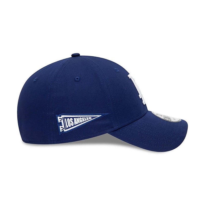 Blue New Era La Dodgers Womens Wave Logo Adjustable Cap 9forty | AHGY54082