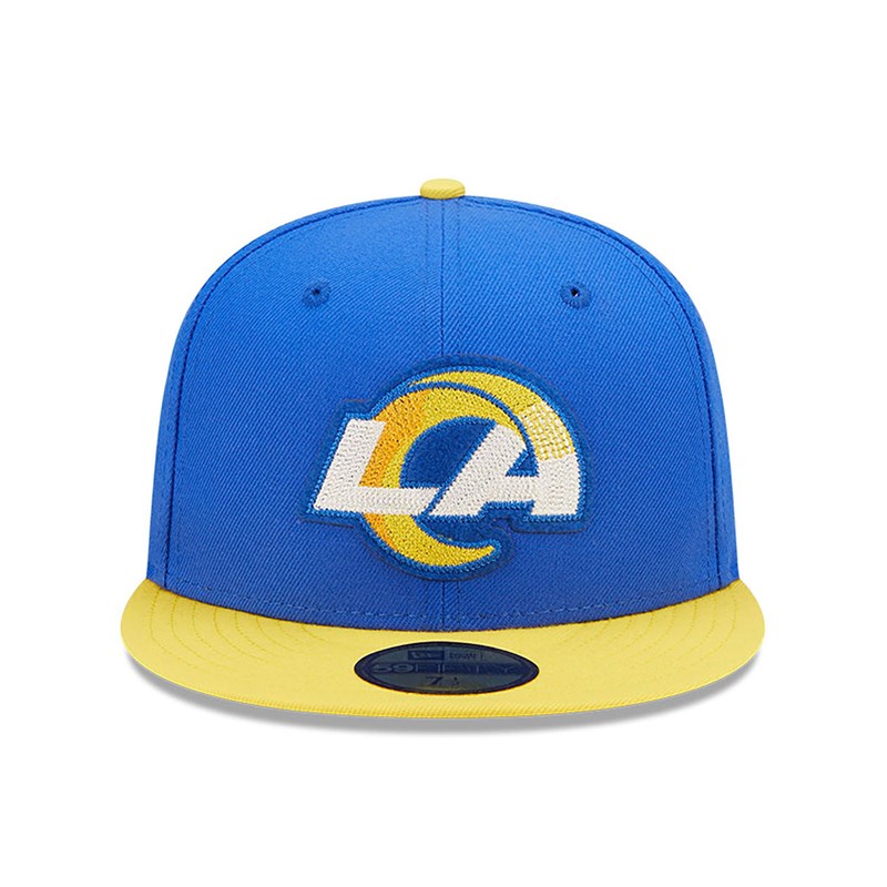 Blue New Era La Rams Ne Letterman Fitted Cap 59fifty | VPCO70283