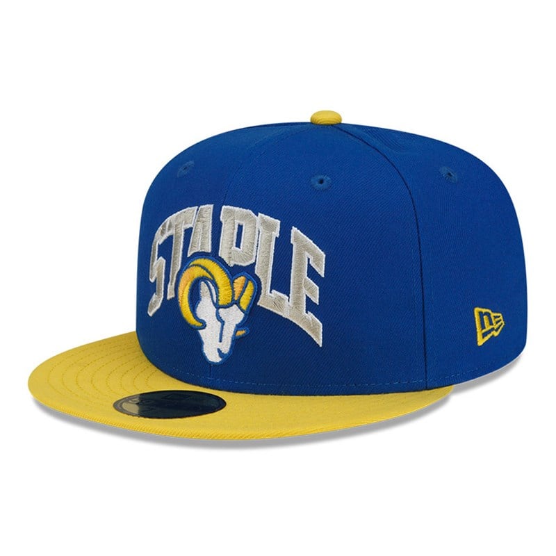 Blue New Era La Rams X Staple Fitted Cap 59fifty | BKDV05376