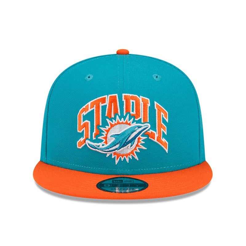 Blue New Era Miami Dolphins X Staple Cap 9fifty | CLQV19602