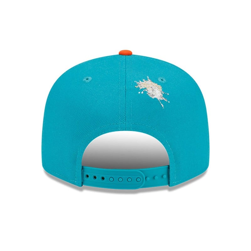 Blue New Era Miami Dolphins X Staple Cap 9fifty | CLQV19602