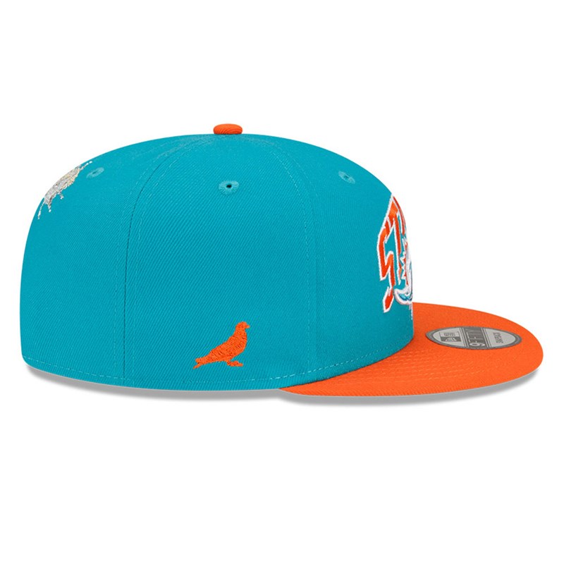 Blue New Era Miami Dolphins X Staple Cap 9fifty | CLQV19602