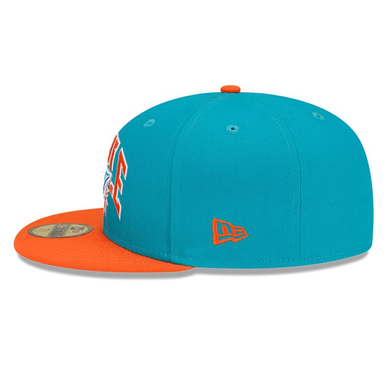 Blue New Era Miami Dolphins X Staple Fitted Cap 59fifty | DJPE01568