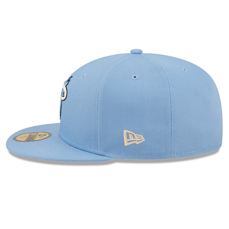 Blue New Era Miami Heat NBA Global Fitted Cap 59fifty | LFVW69523