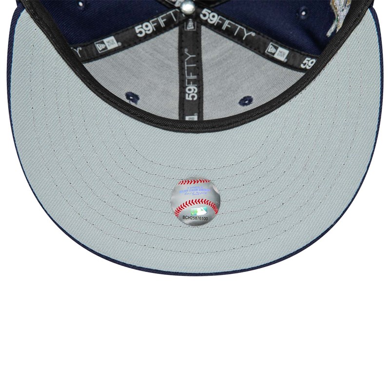 Blue New Era Milwaukee Brewers 25th Anniversary Fitted Cap 59fifty | JYVC09341