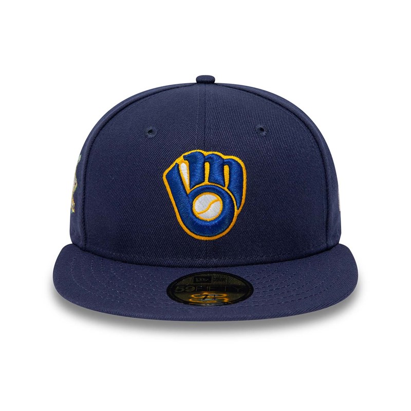 Blue New Era Milwaukee Brewers 25th Anniversary Fitted Cap 59fifty | JYVC09341