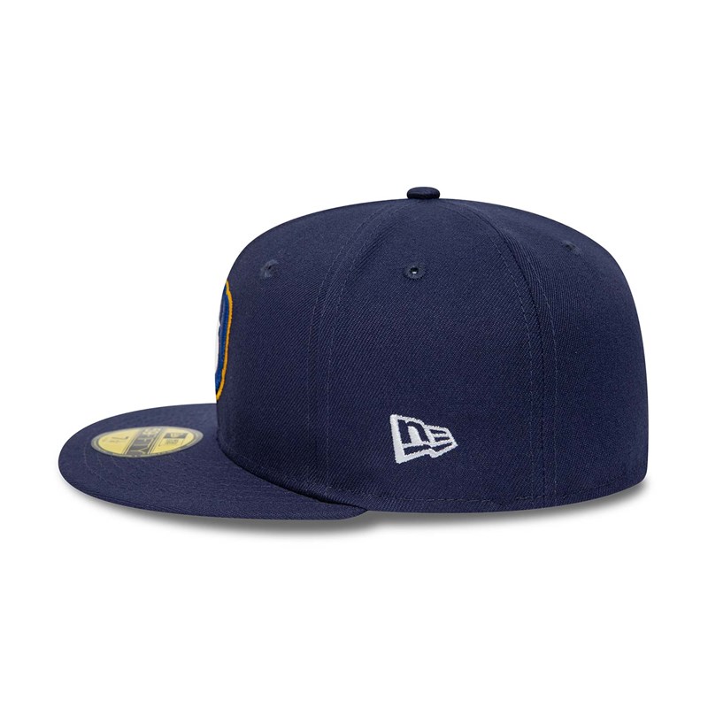 Blue New Era Milwaukee Brewers 25th Anniversary Fitted Cap 59fifty | JYVC09341