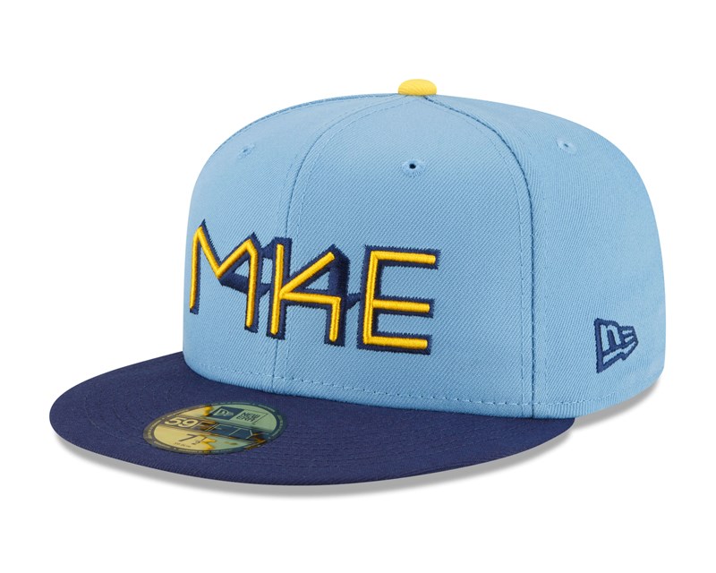 Blue New Era Milwaukee Brewers MLB City Connect Cap 59fifty | PWRG74916