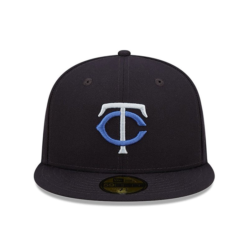 Blue New Era Minnesota Twins Monocamo Fitted Cap 59fifty | RXVQ89163