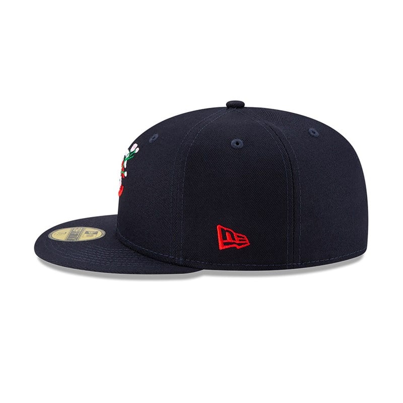 Blue New Era Minnesota Twins Side Patch Bloom Fitted Cap 59fifty | OMXH64102