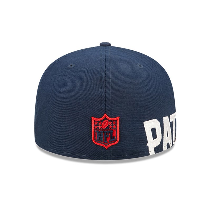 Blue New Era New England Patriots NFL Side Split Fitted Cap 59fifty | NLAF32850