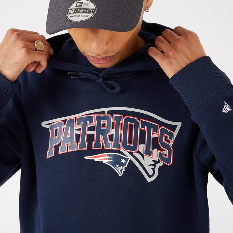 Blue New Era New England Patriots NFL Team Logo Hoodie | VLCX20463