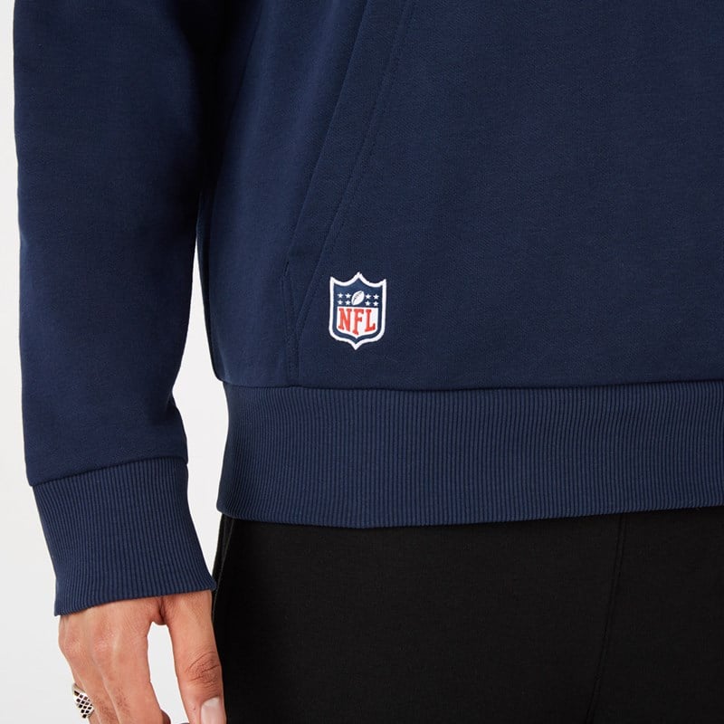 Blue New Era New England Patriots NFL Team Logo Hoodie | VLCX20463