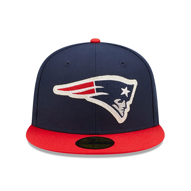 Blue New Era New England Patriots Ne Letterman Fitted Cap 59fifty | JZOL61745