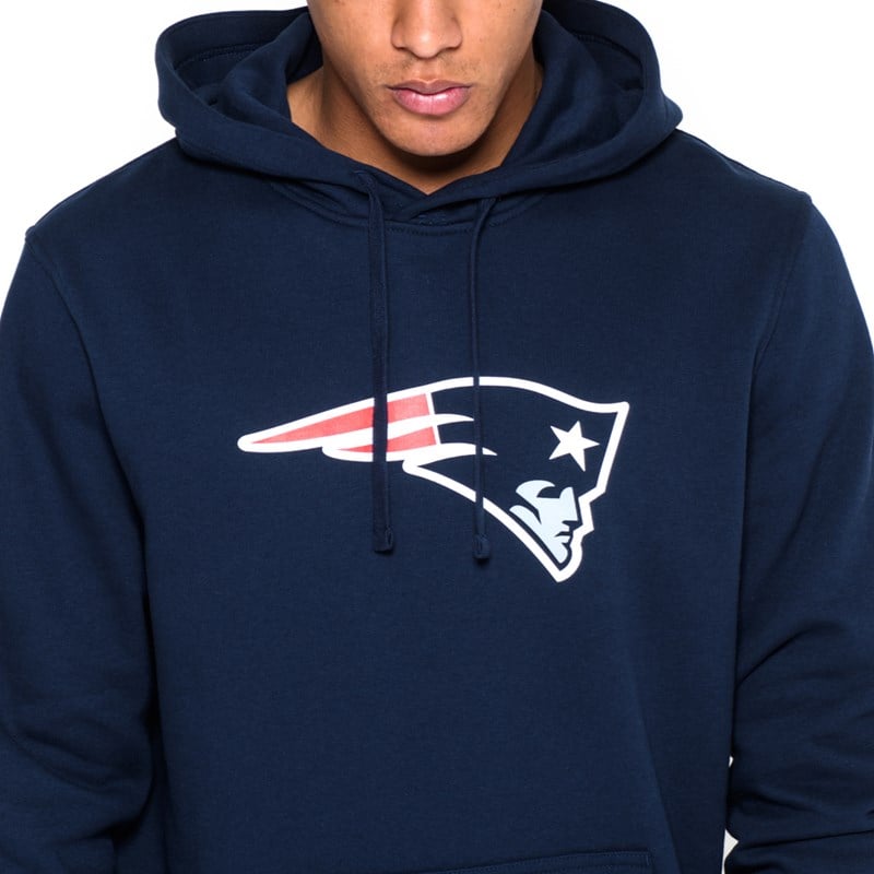 Blue New Era New England Patriots Team Logo Hoodie | JSVQ91765