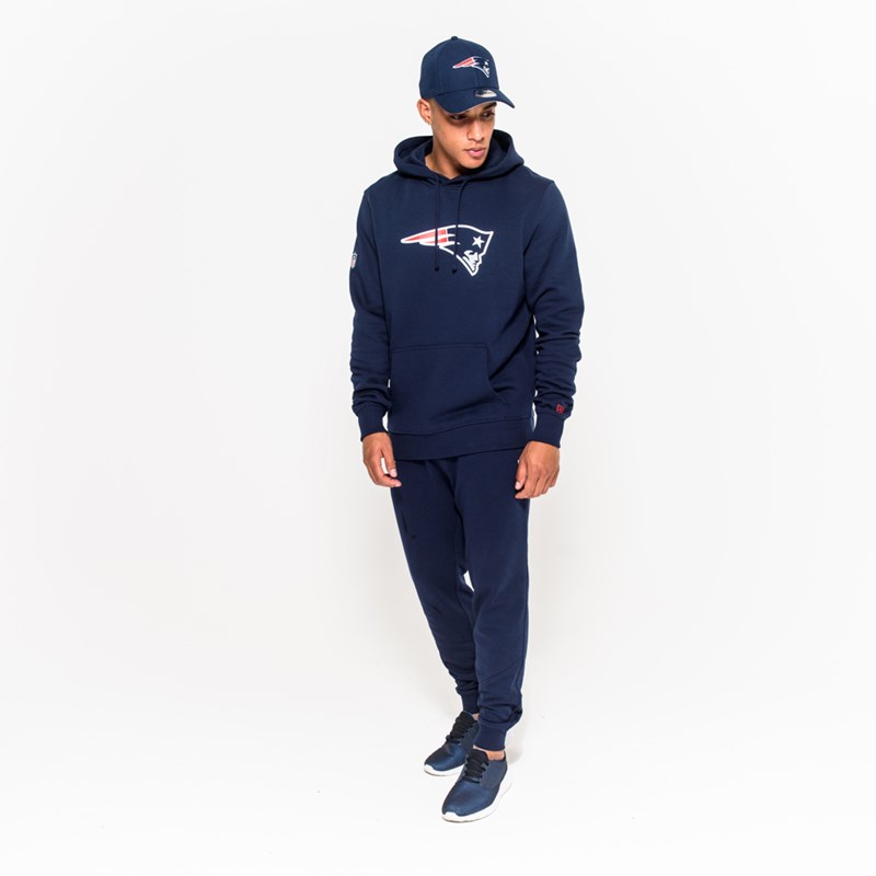 Blue New Era New England Patriots Team Logo Hoodie | JSVQ91765