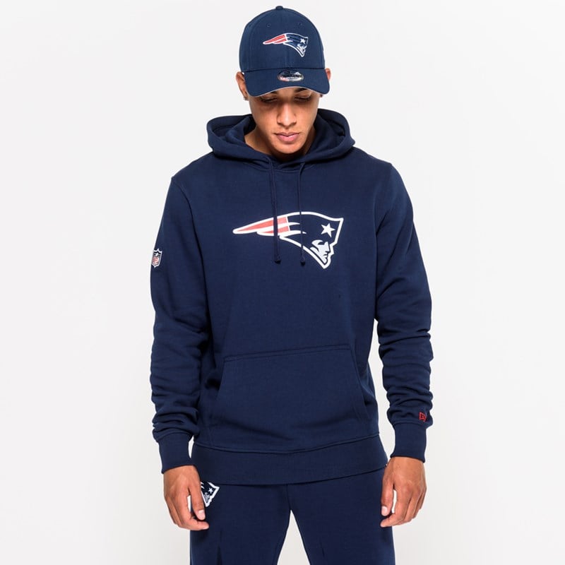 Blue New Era New England Patriots Team Logo Hoodie | JSVQ91765