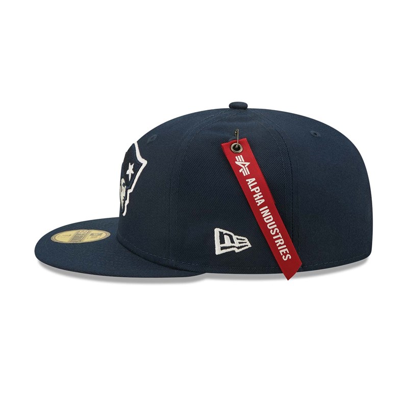 Blue New Era New England Patriots X Alpha Industries Fitted Cap 59fifty | KODL16539