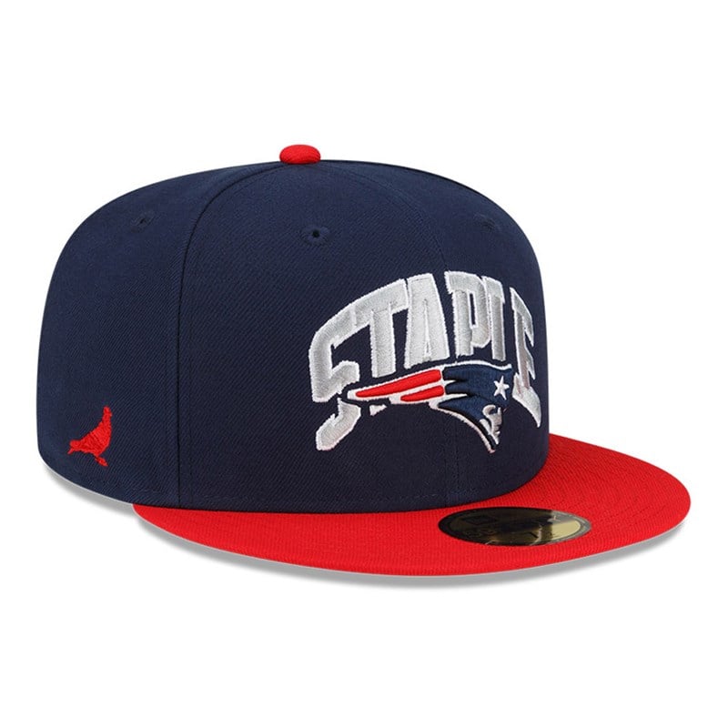 Blue New Era New England Patriots X Staple Fitted Cap 59fifty | ZOTM18925