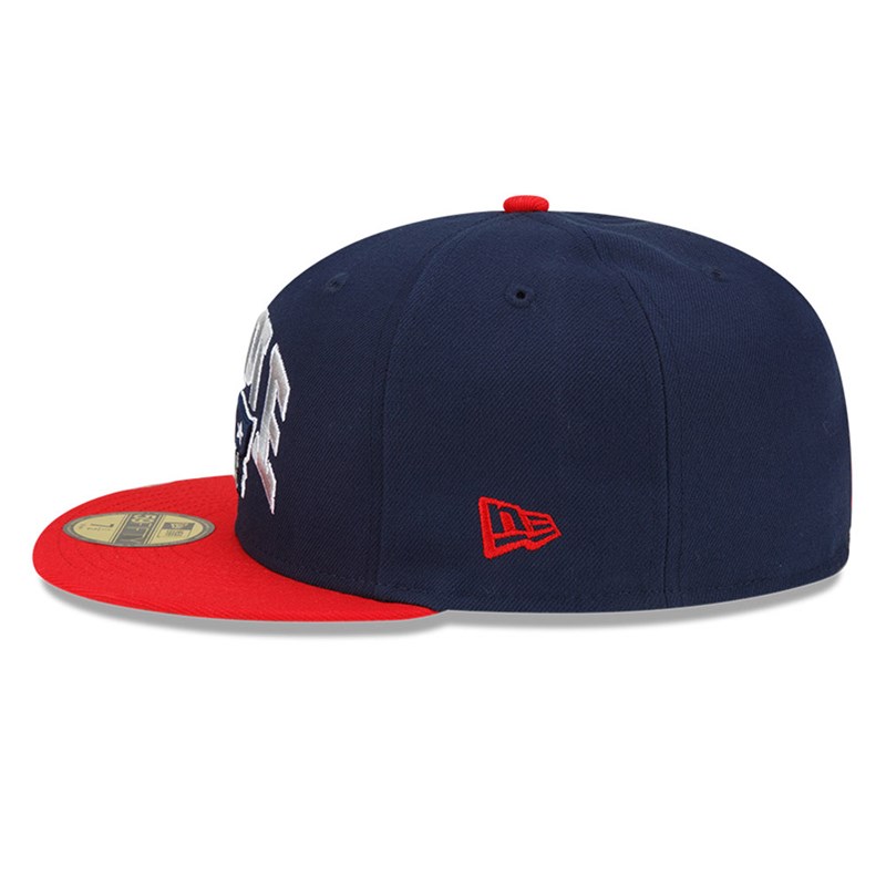 Blue New Era New England Patriots X Staple Fitted Cap 59fifty | ZOTM18925