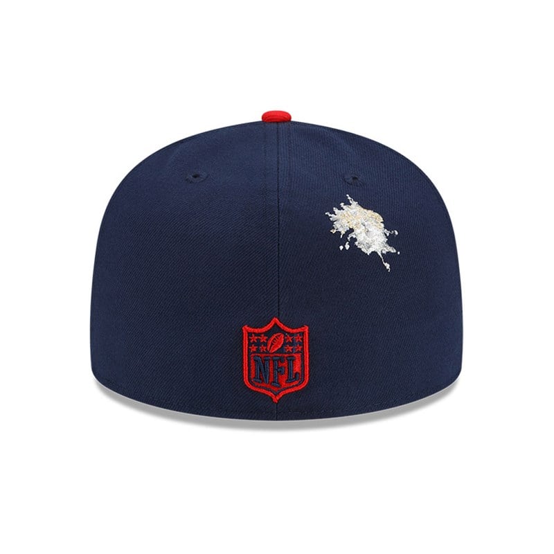 Blue New Era New England Patriots X Staple Fitted Cap 59fifty | ZOTM18925