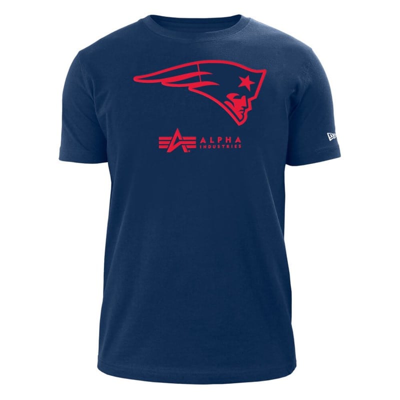 Blue New Era New Englans Patriots X Alpha Industries T-Shirt | RLBZ69375