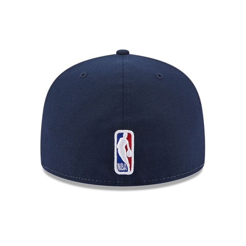 Blue New Era New Orleans Pelicans NBA Back Half Fitted Cap 59fifty | ATIE87065