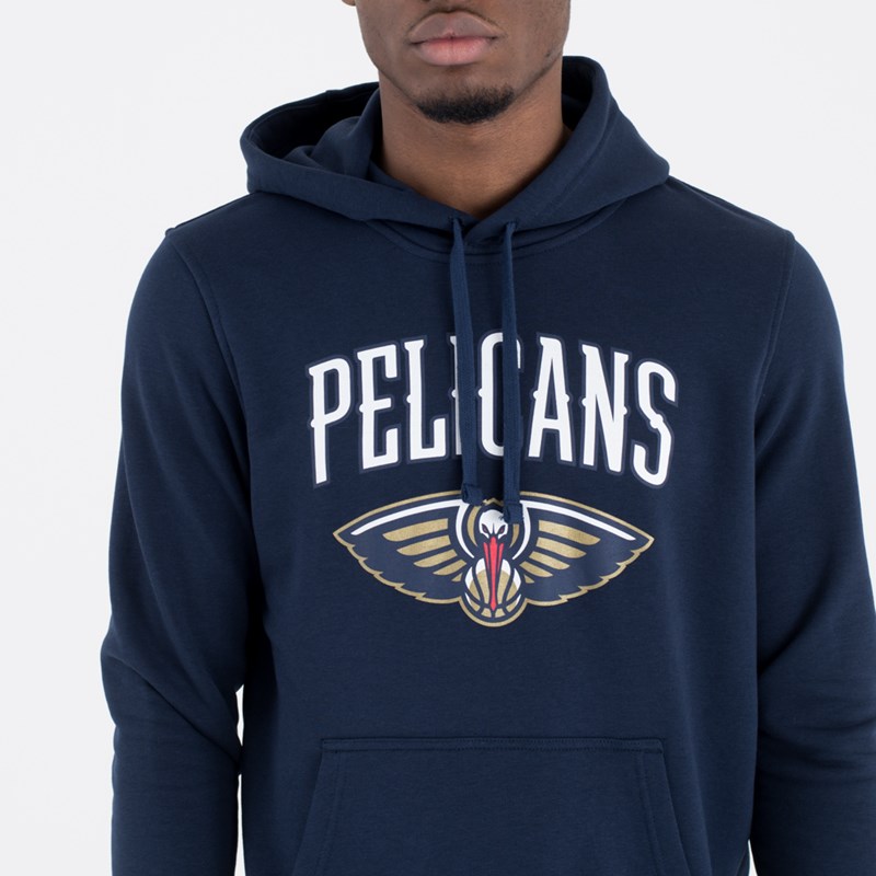 Blue New Era New Orleans Pelicans NBA Team Logo Hoodie | YZIR08591