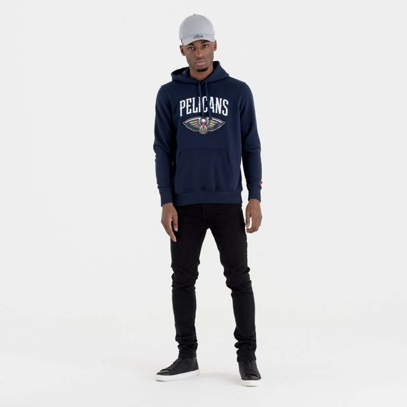 Blue New Era New Orleans Pelicans NBA Team Logo Hoodie | YZIR08591